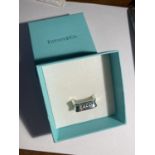 A FASHION SQUARE RING IN BOX WITH BAG, SIZE P : 7.23GRAMS