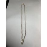 A 9 CARAT GOLD NECKLACE MARKED 375 GROSS WEIGHT 3.3 GRAMS