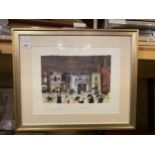 A FRANCES LENNON SIGNED FRAMED PICTURE ENTITLED THE PICTUREDROME LIMITED EDITION NUMBER 149/400