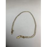 A 9 CARAT GOLD CHAIN MARKED 9KT LENGTH 27CM GROSS WIEGHT 3.2 GRAMS