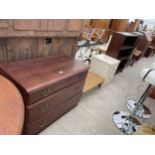 TWO MODERN CHESTS, BOOKCASE TOP, OPEN BOOKCASE AND COFFEE TABLE