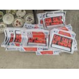 A LARGE QUANTITY OF READY MADE FOR SALE BY OWNER SIGNS