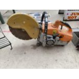 A PETROL ENGINE STONE CUTTER