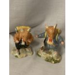 TWO ROYAL DOULTON FIGURINES THE HIGH MILLS COLLECTION TO INCLUDE MR APPLE AND FLAX WEAVER