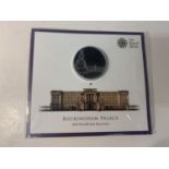 A THE ROYAL MINT 2015 BUCKINGHAM PALACE UK £100 FINE SILVER COIN WITH CERTIFICATE OF AUTHENTICITY