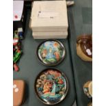 TWO BOXED RUSSIAN THEMED CABINET PLATES