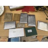 AN ASSORTMENT OF NINE VARIOUS CIGARETTE CASES