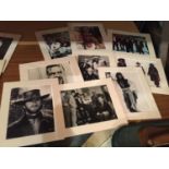 NINE MOUNTED MOVIE STILLS TO INCLUDE CLINT EASTWOOD, JOHNNY DEPP IN PIRATES OF THE CARIBBEAN, JACK