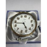 A VW DASHBOARD CLOCK SWISS MADE SEEN WORKING BUT NO WARRANTY IN A PRESENTATION BOX