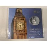 A THE ROYAL MINT 2015 BIG BEN UK £100 FINE SILVER COIN WITH CERTIFICATE OF AUTHENTICITY