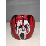 A HANDPAINTED ANITA HARRIS SCREAM VASE SIGNED IN GOLD