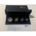 A UK 2009 BRITANNIA FOUR COIN SILVER PROOF SET WITH CERTIFICATE OF AUTHENTICITY