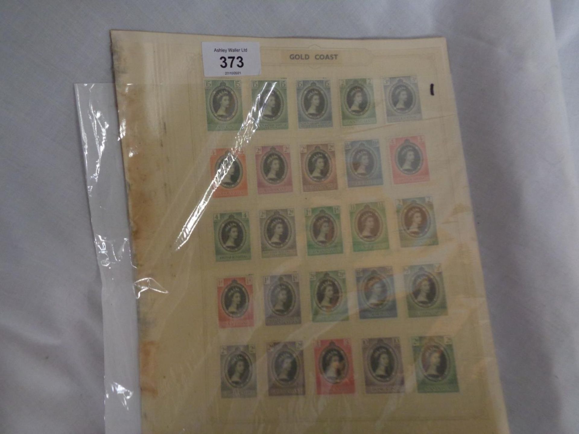 BRITISH COMMONWEALTH STAMPS , 1953 QE11 , CORONATION , A SELECTION OF 61 CROWN COLONY ISSUES ,
