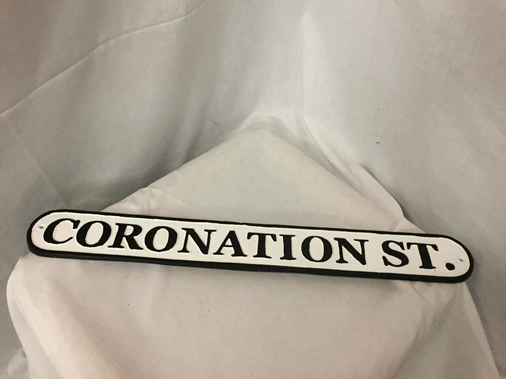 A CAST 'CORONATION STREET' SIGN