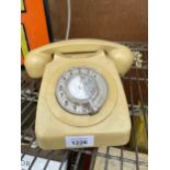 A VINTAGE 1960'S RETRO CREAM TELEPHONE