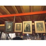 FOUR FRAMED VINTAGE PHOTOGRAPHS