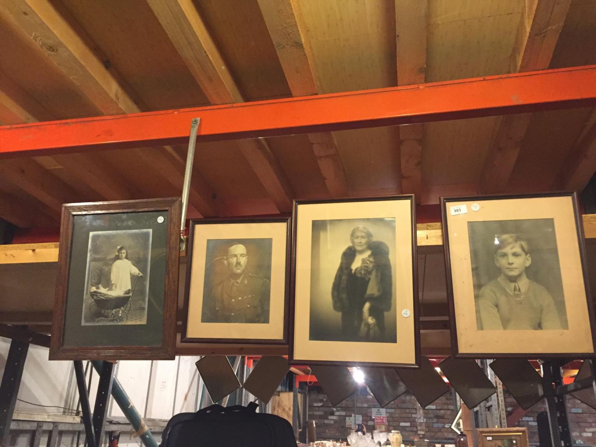 FOUR FRAMED VINTAGE PHOTOGRAPHS