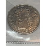 A GEORGE V SILVER HALF CROWN 1915