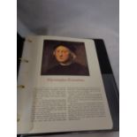 THE MARITIME COLLECTION OF STAMPS IN A BINDER , FEATURING CHRISTOPHER COLUMBUS . NOTED BANKNOTE