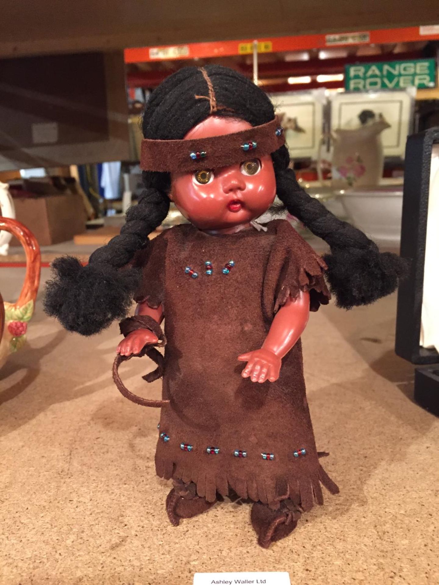 A RED INDIAN SQUAW DOLL HEIGHT 20CM - Image 2 of 2