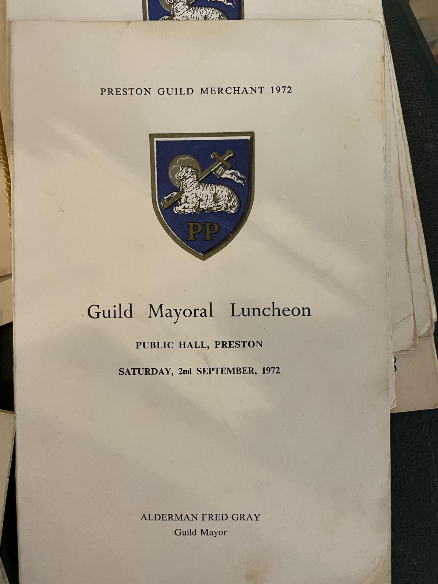 A COLLECTION OF LUNCHEON MENUS HOSTED BY THE CITY OF MANCHESTER ATTENDED BY ROYALTY, ALSO MENUS - Image 4 of 6