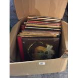 A BOX OF LP RCORDS TO INCLUDE BILLIE HOLLIDAY, GRACIE FIELDS, JUDY GARLAND ETC