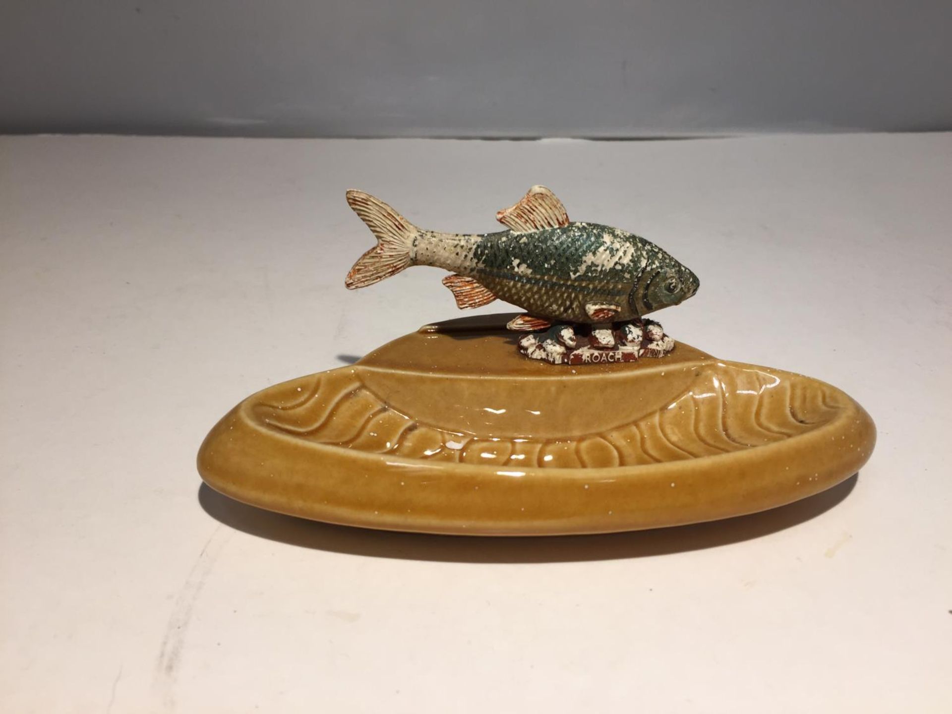 AN RK PRODUCT BY WADE OF ENGLAND PIN DISH WITH ROACH FISH