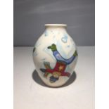 A MOORCROFT SNOW ANGELS VASE 5 INCHES TALL