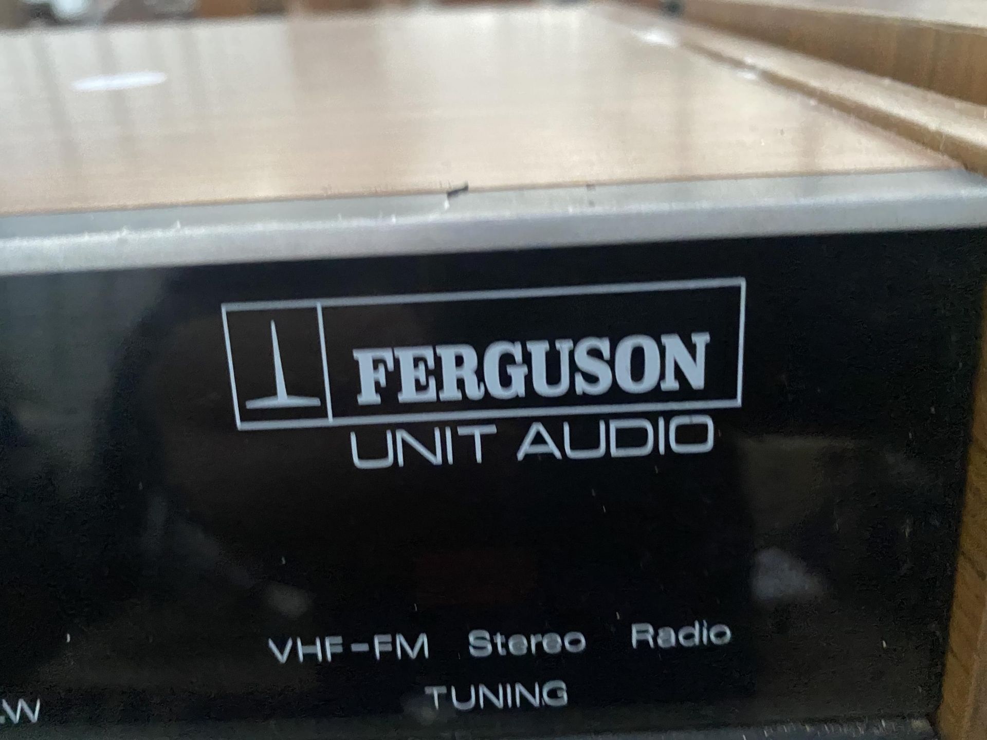 A FERGUSON RECORD PLAYER UNIT WITH TWO SPEAKERS - Image 2 of 3