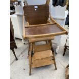 A MID 20TH CENTURY METAMORPHIC CHILD'S CHAIR