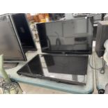 A BUSH 32" TELEVISION AND A HITATCHI 32" TELEVISION