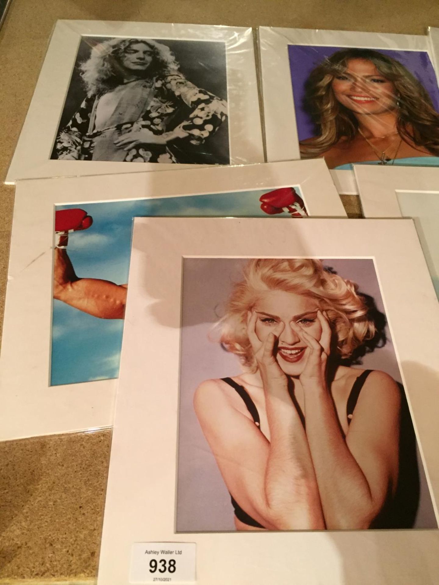 FIVE MOUNTED MOVIE STILLS TO INSCLUDE JOHNNY DEPP, SYLVESTER STALLONE, MADONNA, ETC - Image 3 of 3