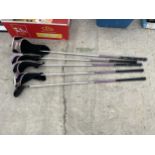 FIVE LADIES PING RHAPSODY FAIRWAY WOODS - NUMBERS 3, 5, 7, 9 AND 12