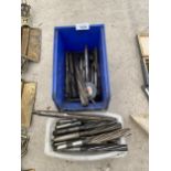 AN ASSORTMENT OF DRILL BITS