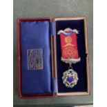 A MASONIC GRAND COUNCIL MEDAL IN A PRESENTATION BOX