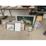 A LARGE ASSORTMENT OF VARIOUS PRINTS AND PICTURES