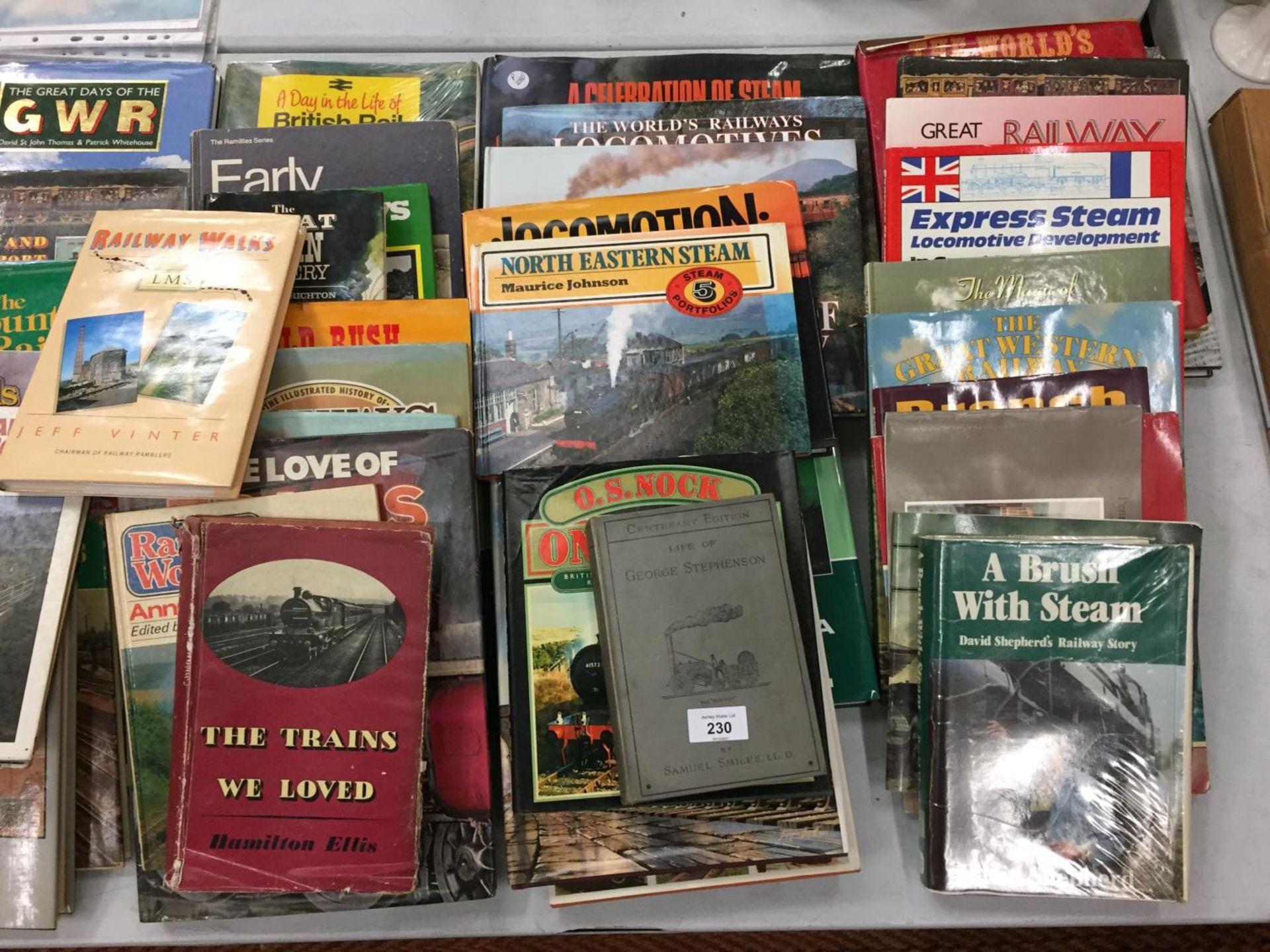 AN EXTREMELY LARGE COLLECTION OF STEAM ENGINE BOOKS AND FURTHER RAILWAY PARAPHERNALIA - Image 3 of 3
