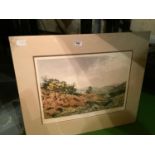 A LIMITED EDITION MOUNTED PRINT 77/175 ENTITLED MINING VALLEY SIGNED PATRICIA LANGMEAD