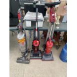 THREE VARIOUS VACUUM CLEANERS TO INCLUDE TWO WHIRLWIND AND A DYSON