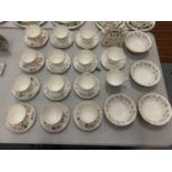 A QUANTITY OF DUCHESS CHINA CUPS AND SAUCERS, ALSO TO INCLUDE BOWLS AND A TELEPHONE MONEY BOX