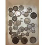 THIRTY SEVEN PRE 1947 SILVER COINS