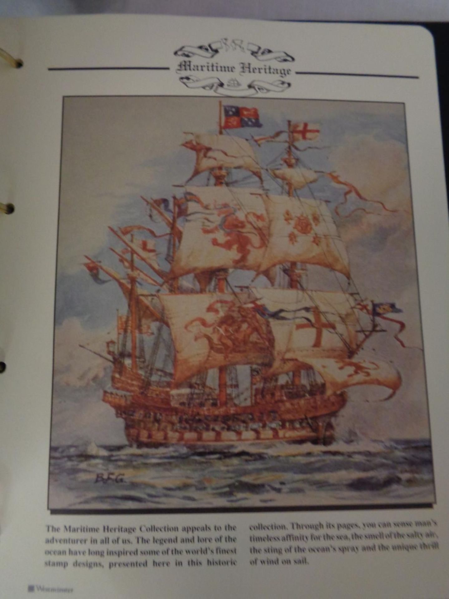 THE MARITIME COLLECTION OF STAMPS IN A BINDER , FEATURING CHRISTOPHER COLUMBUS . NOTED BANKNOTE - Image 4 of 8