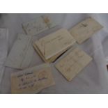 GB POSTAL HISTORY STAMPS TO INCLUDE A SELECTION OF TEN PRE 1840 ENTIRES WITH VARIOUS INSTUCTIONAL