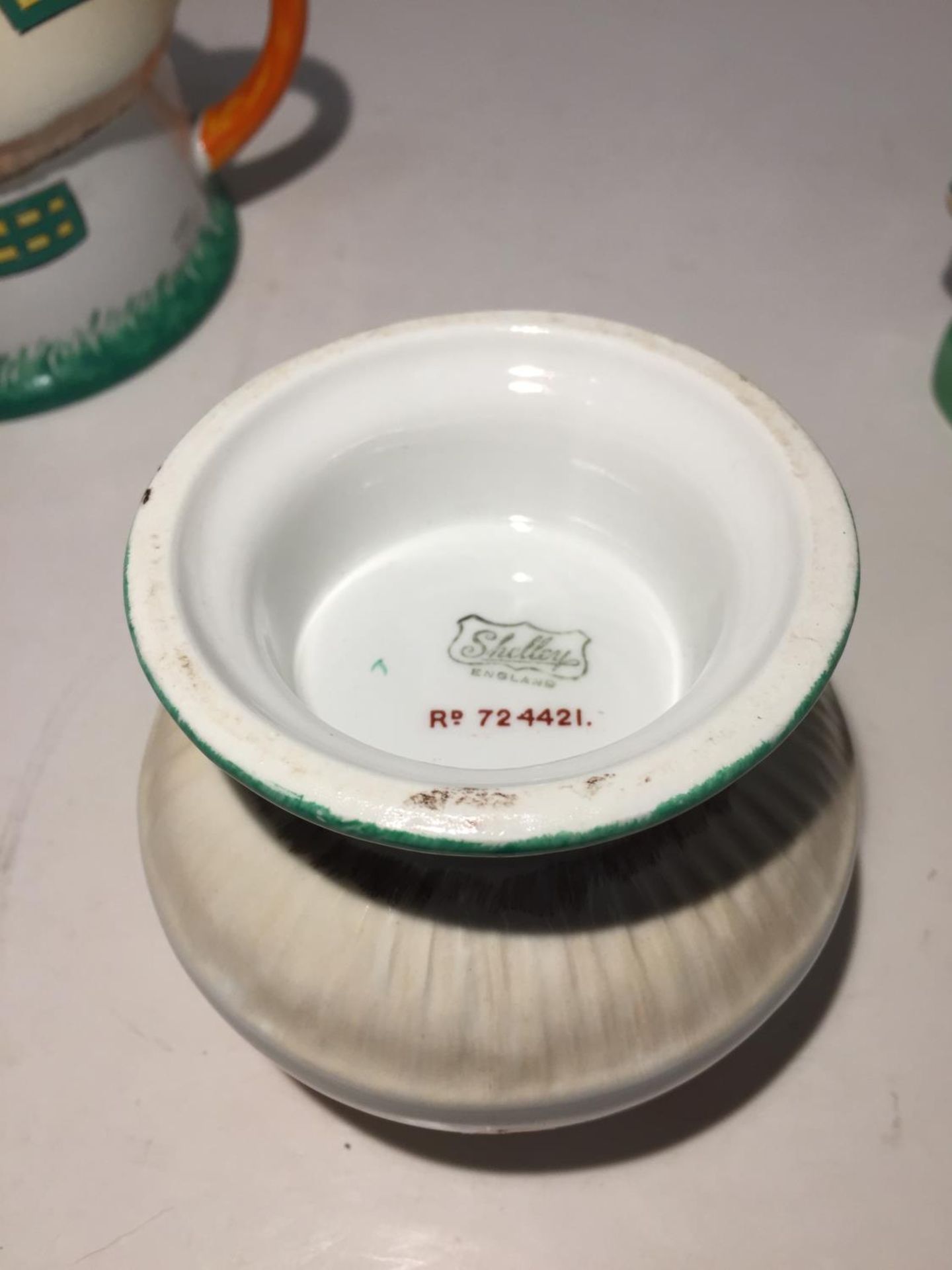 A SHELLEY MABEL LUCIE ATTWELL BOO BOO TEA SET COMPRISING A TEAPOT, SUGAR BOWL AND MILK JUG - Image 6 of 8