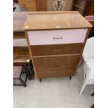 A FEARNLEYS LTD RETRO CHEST OF FIVE DRAWERS