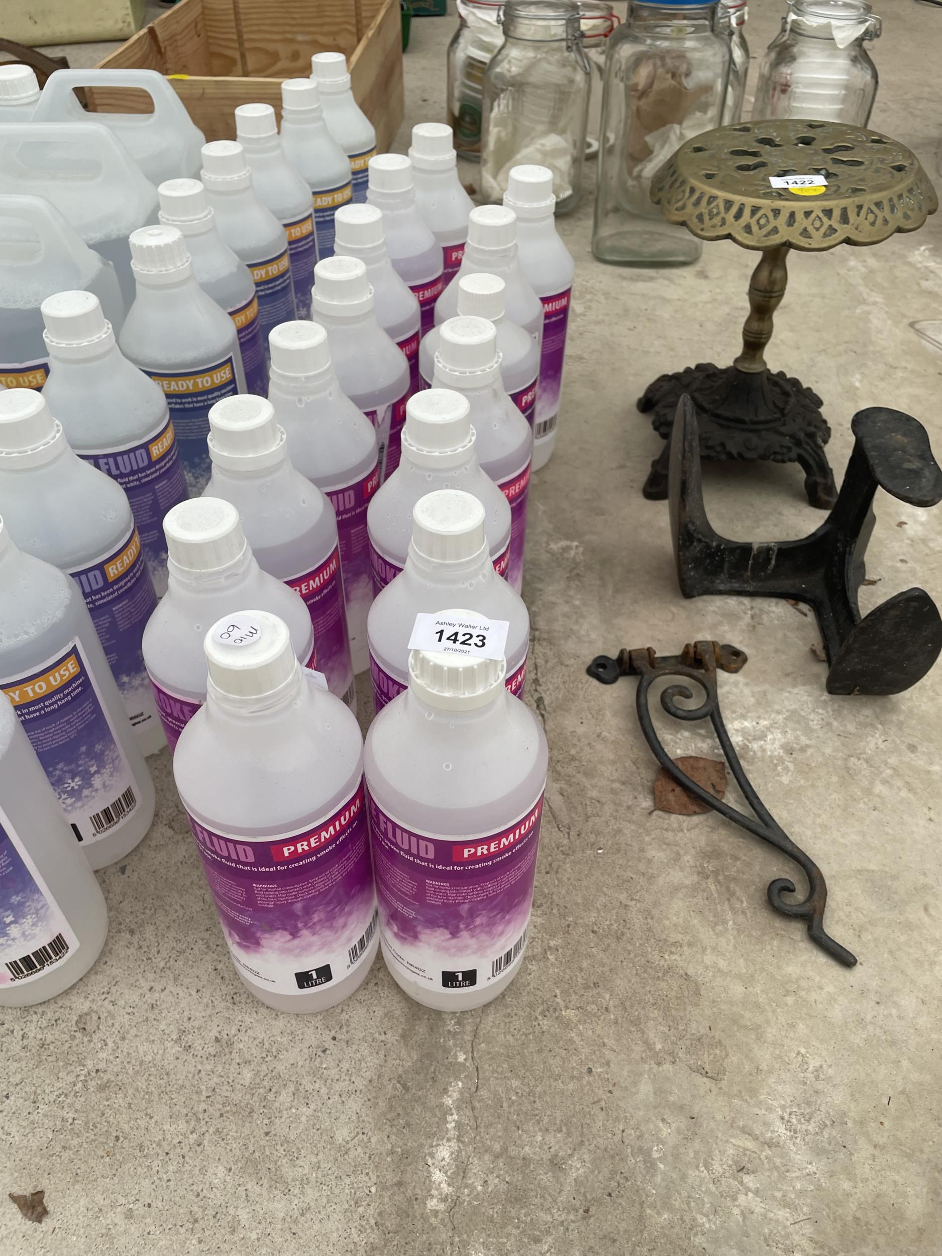 A GROUP OF 15 BOTTLES OF PREMIUM SMOKE MACHINE FLUID