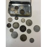 NINETEEN PRE 1947 COINS - FLORINS AND SIXPENCES