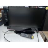 A SAMSUNG 22" TELEVISION WITH REMOTE CONTROL