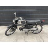 A 1965 HONDA C110 SPORT MOTORCYCLE. 50 CC. A USA IMPORT WITH NOVA CERTIFICATE TO REGISTER A V5