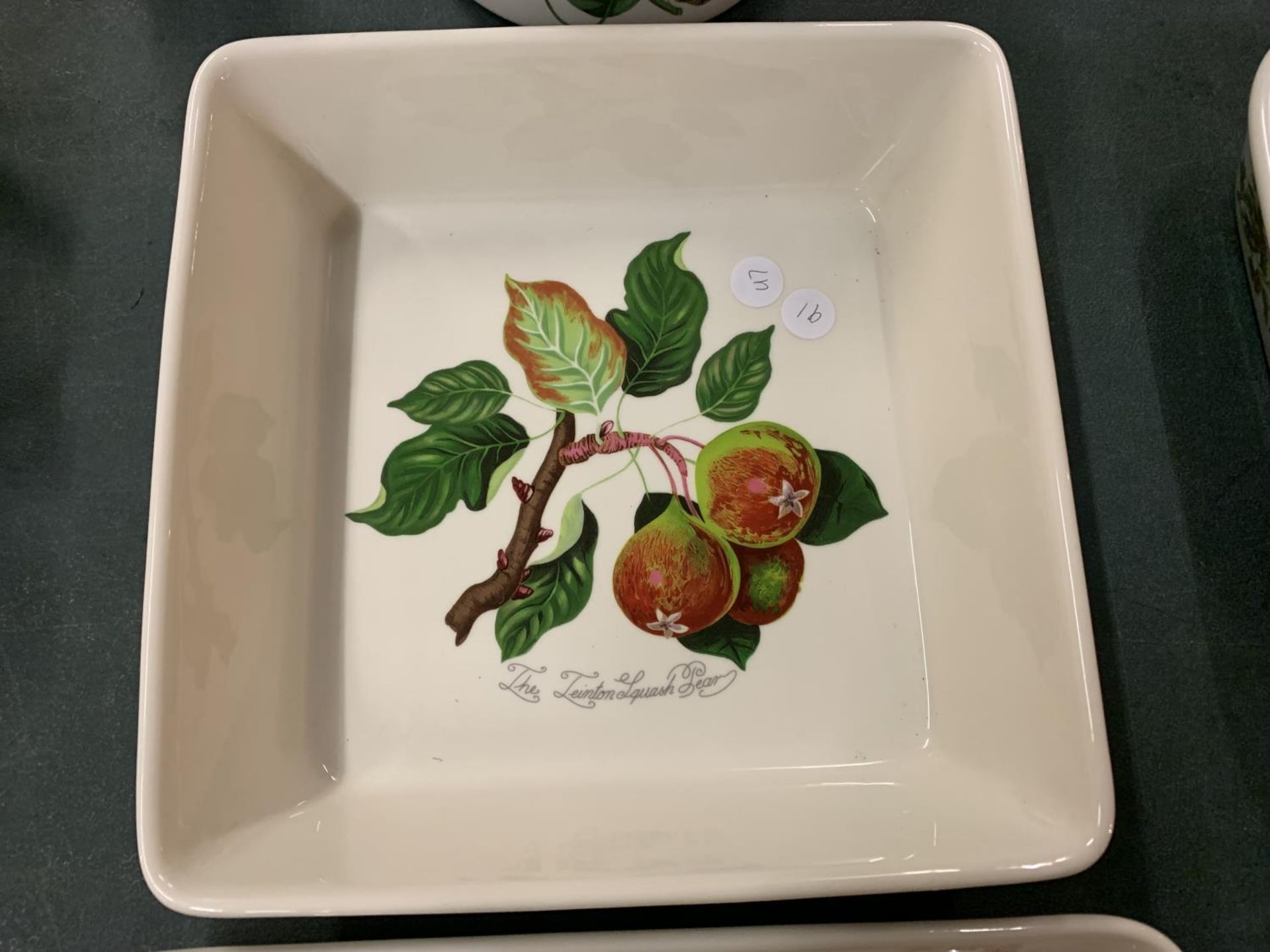 THREE PORTMERION DISHES DECORATED WITH FLORAL THEMES - Image 3 of 4